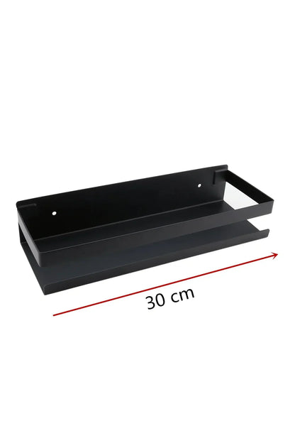 Stylish Wall Mounted Black Shelves