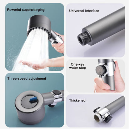 Luxury Shower Head with Powerful Water Flow