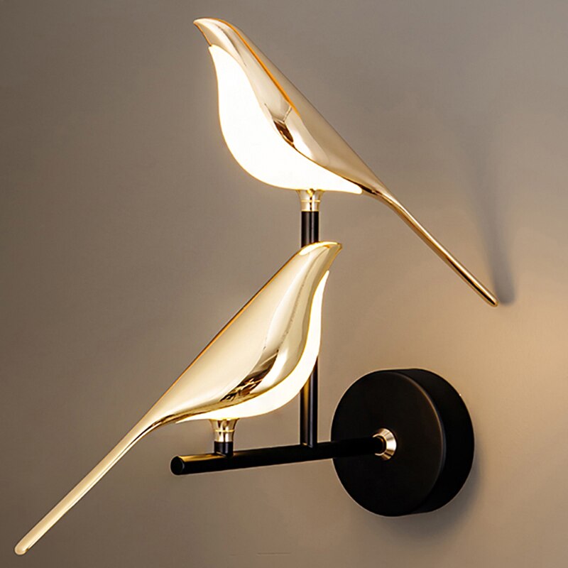 Simple Scandinavian Bird Table Lamp - Fesara