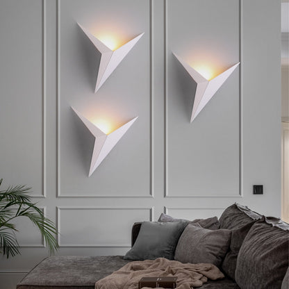 Contemporary Triangle Wall Light Fixture