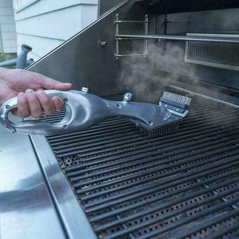 Heavy Duty BBQ Grill Cleaner Brush With Scraper