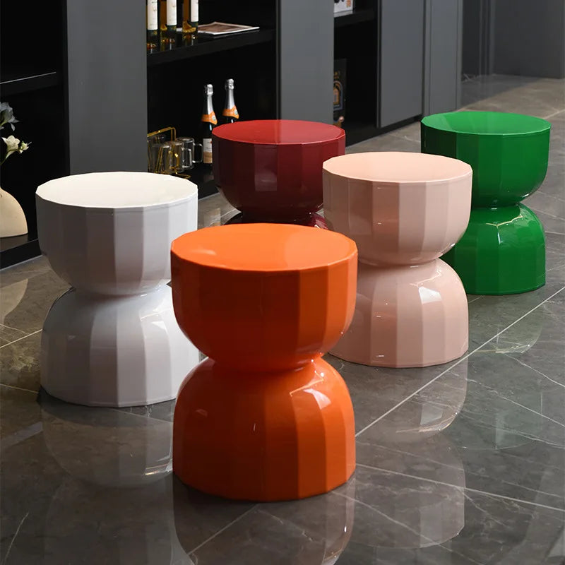 Modern Hourglass End Table with Unique Style