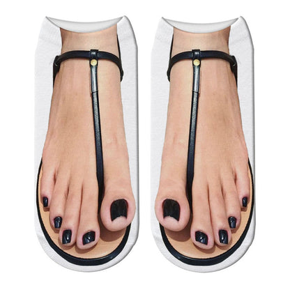 Quirky 3D Design Novelty Ankle Socks