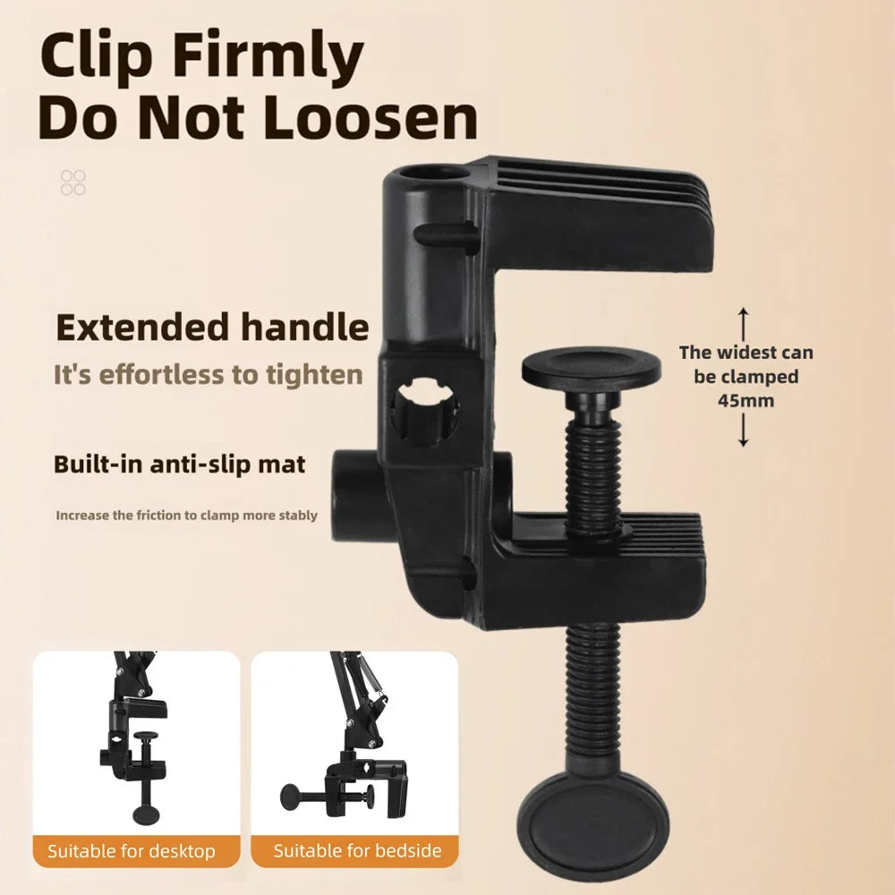 Portable LED Ring Light with Phone Clip