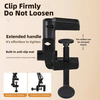 Portable LED Ring Light with Phone Clip
