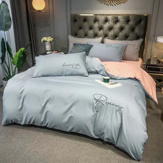 Luxurious Embroidered Duvet Cover Set