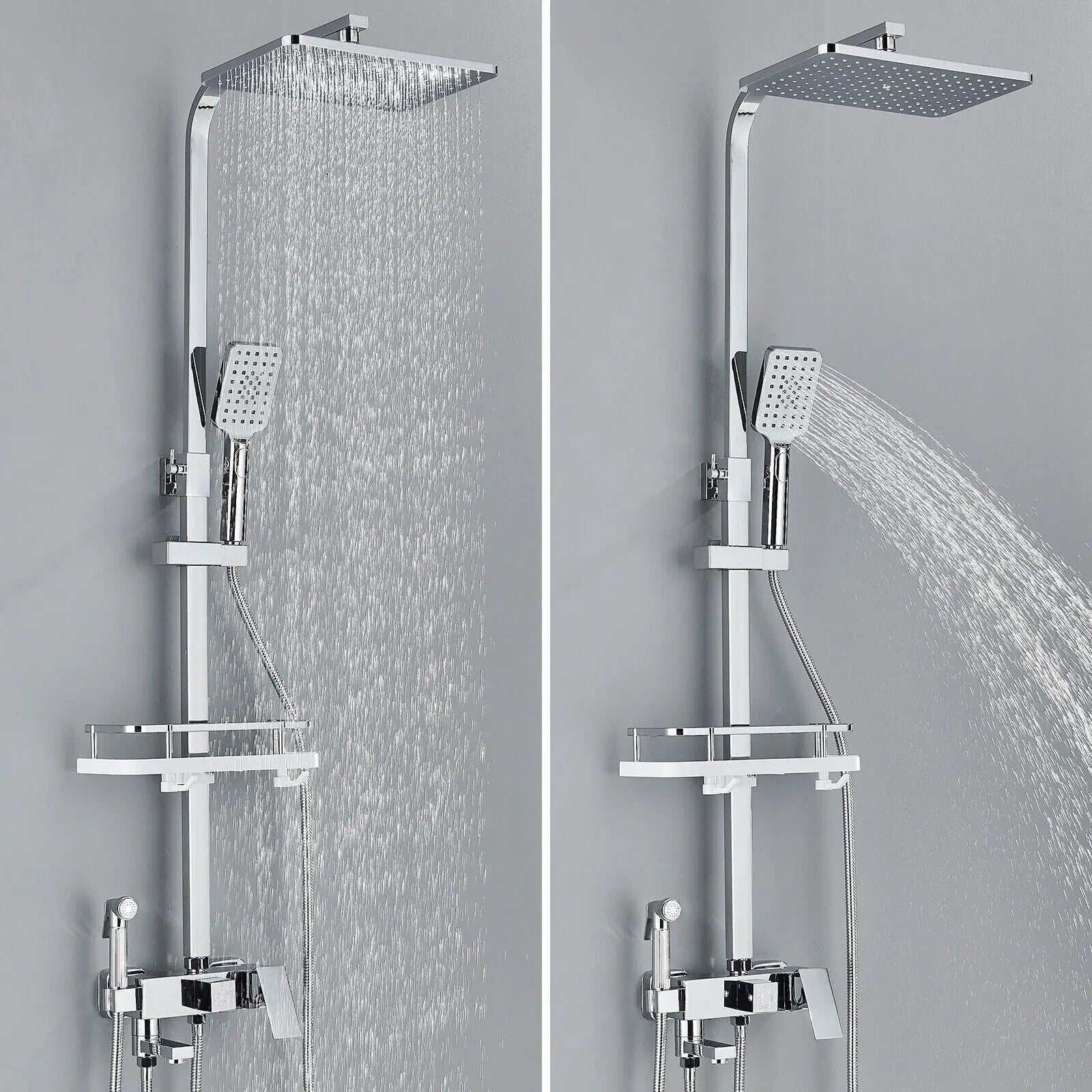 Premium Rain Shower Head Set with Adjustable Faucet - Fesara