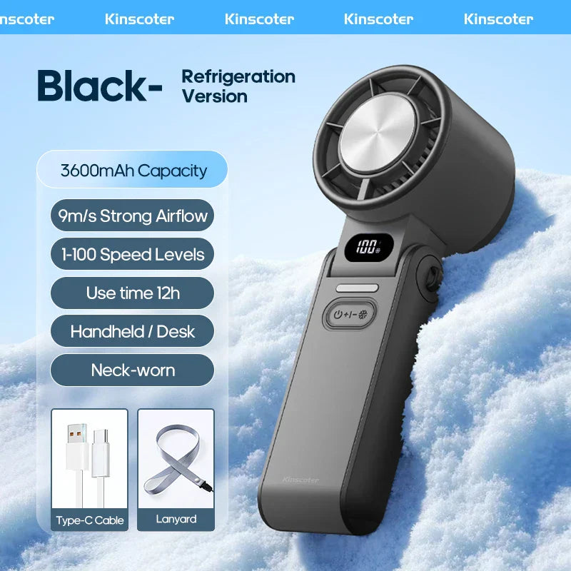 Portable Mini Handheld Fan with Rechargeable Battery