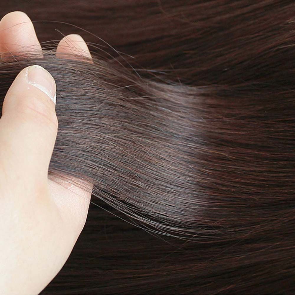 Easy Clip On Realistic Fake Hair Fringe Bangs
