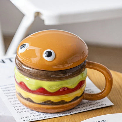Funny Burger Shaped Coffee Mug