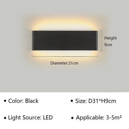 Contemporary LED Wall Light | Soft White Glow for Home