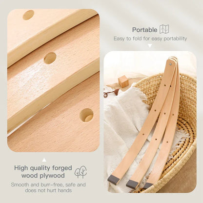 Wooden Baby Play Gym with Hanging Toy Set