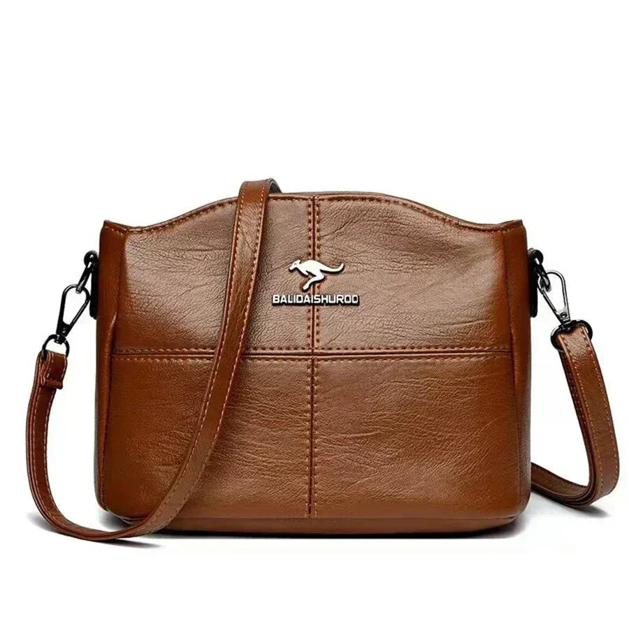 Chic Mini Leather Crossbody Purse - Fesara