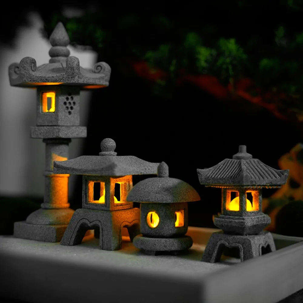 Natural Stone Mini Pagoda Garden Ornament