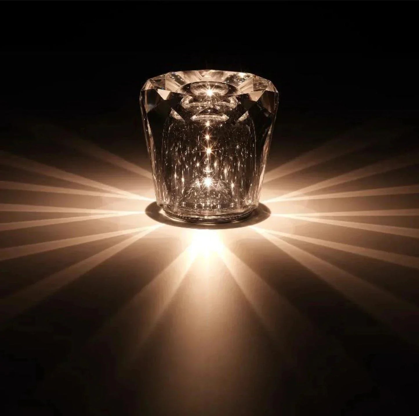 Elegant Glass Table Lamp for Ambient Rooms