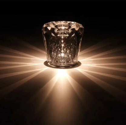 Elegant Glass Table Lamp for Ambient Rooms