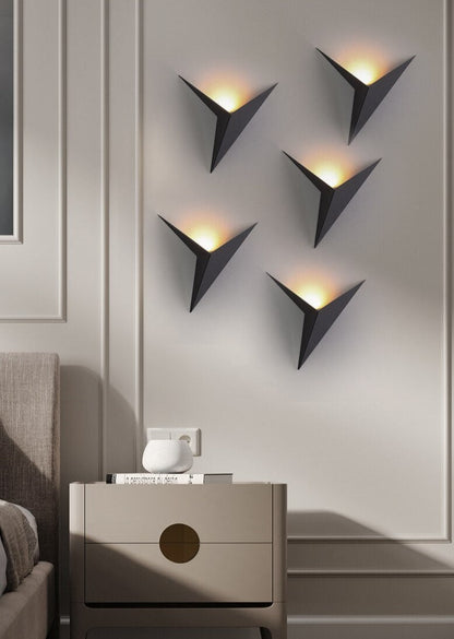 Contemporary Triangle Wall Light Fixture