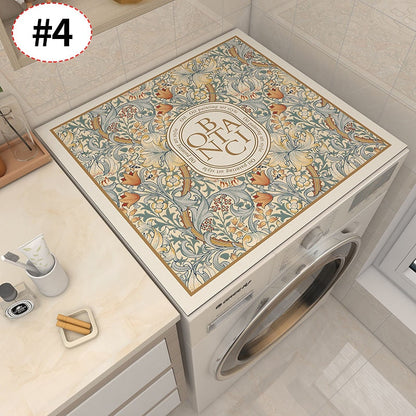 Vintage Flower Washing Machine Protector Mat