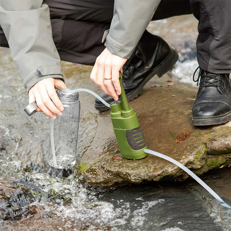 Portable Water Purifier Camping Survival Kit