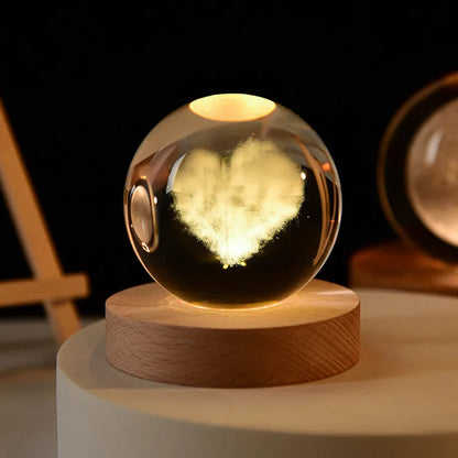 Beautiful Crystal Night Lamp Gift - Fesara