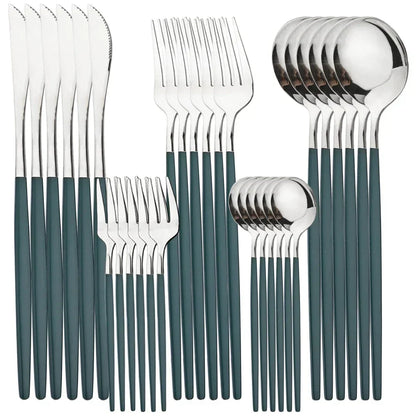 Elegant Premium 24K Gold Flatware Set