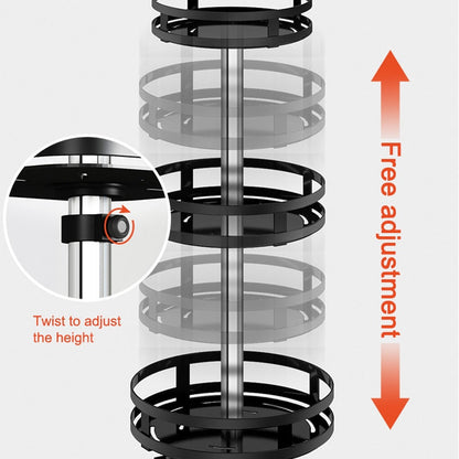 Adjustable 360 Spin Storage Shelf Organizer
