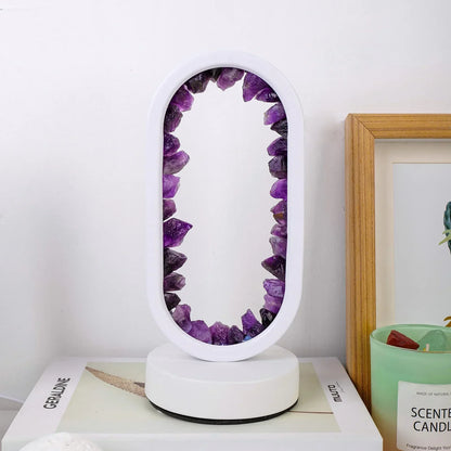 Soothing Purple Crystal Relaxation Lamp