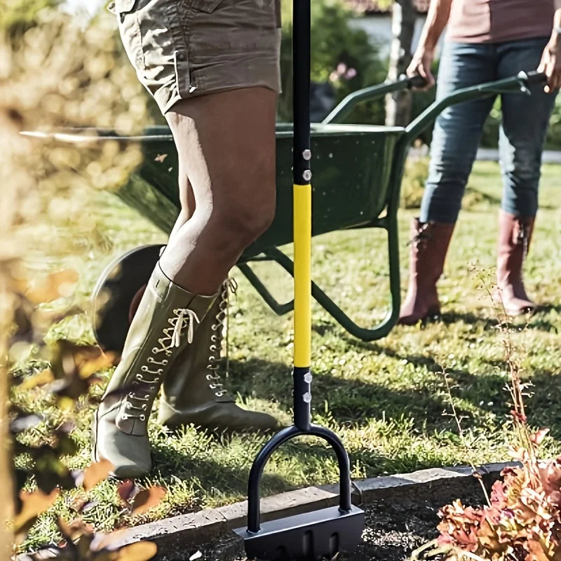 Manual Lawn Edger Tool with Curved Blade