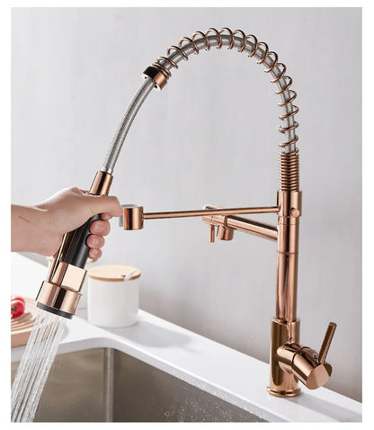 Premium Double Handle Oil Rubbed Bronze Faucet