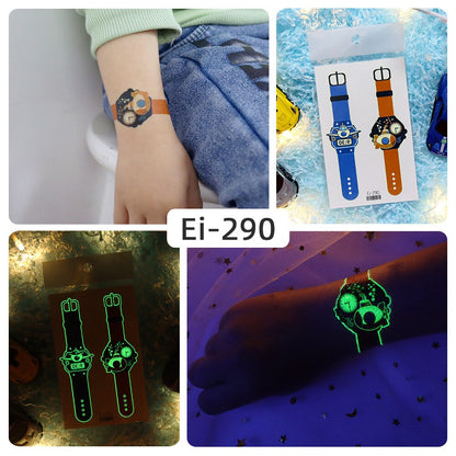 Glowing Temporary Tattoo Watch Skin