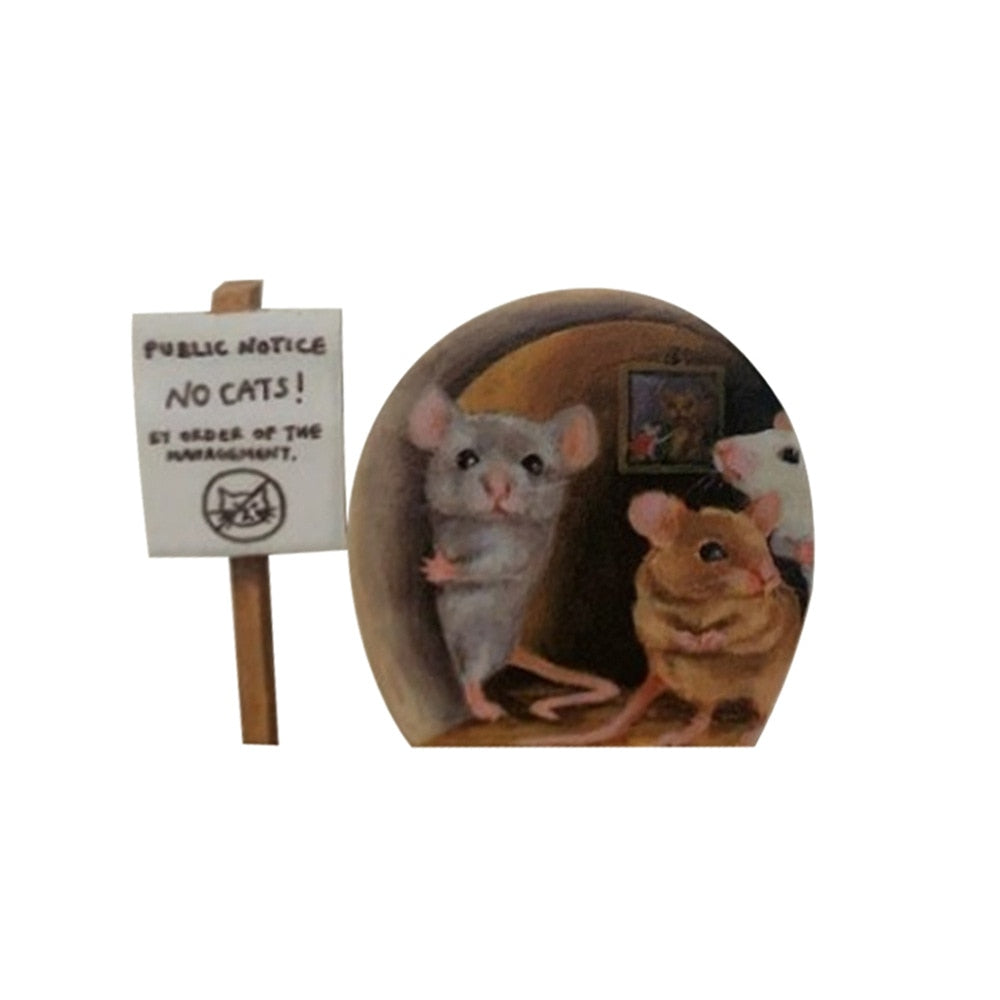 Funny Cartoon Mouse Wall Decals