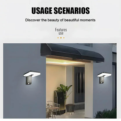 Outdoor Solar Wall Lamp with Motion Sensor