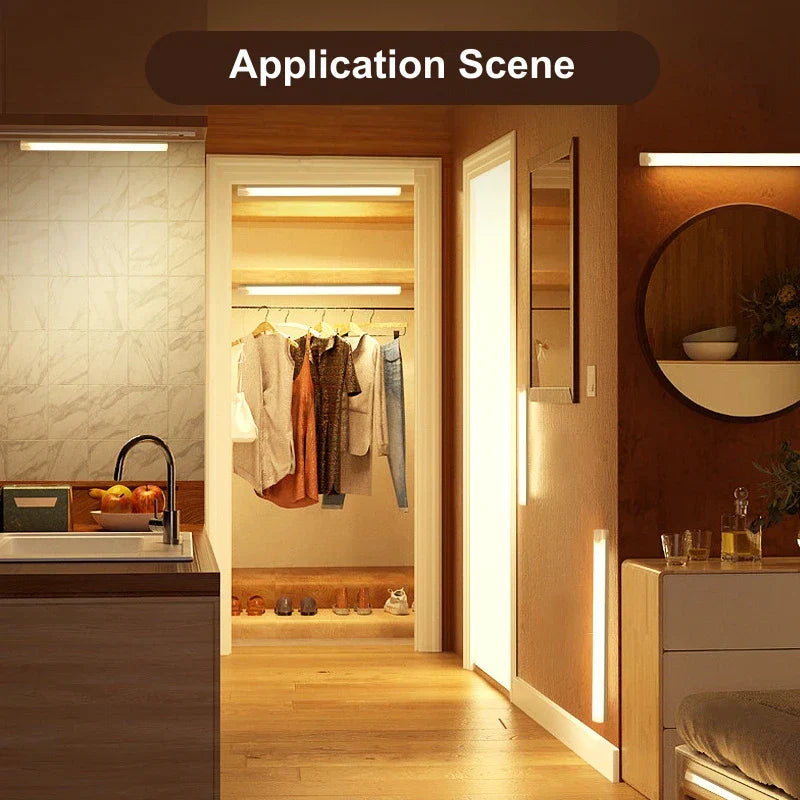Automatic Motion LED Nightlight USB Rechargeable Lamp