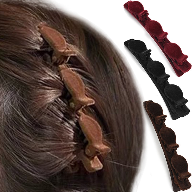 Easy Braid 3-Layer Hair Clip Clamp Pins