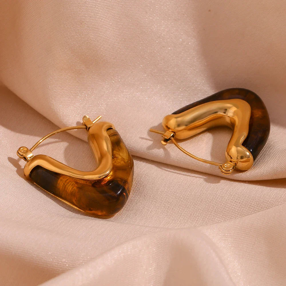 Fesara | 18k Elegant Gold Hoop Earrings