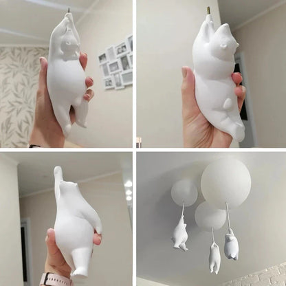 Colorful Teddy Bear Hot Air Balloon Lamp