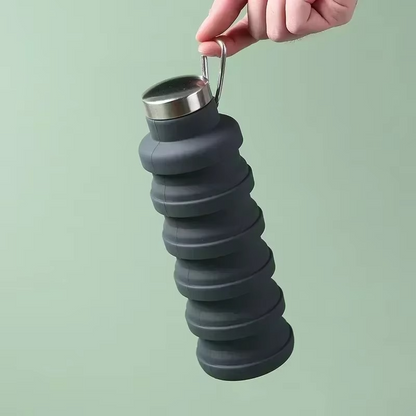 Compact Foldable Silicone Water Bottle
