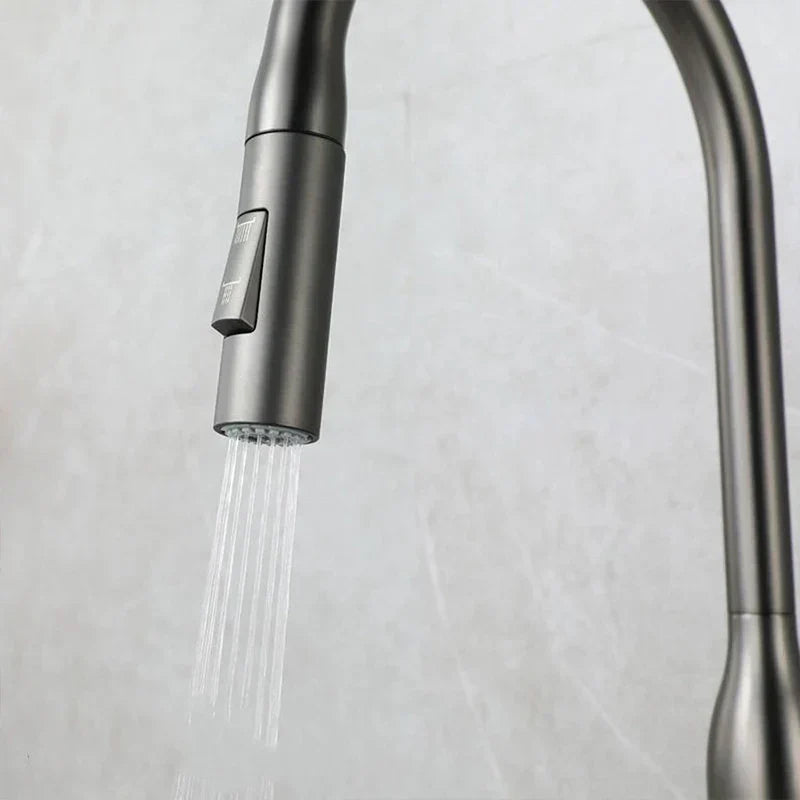 Flexible Kitchen Faucet with Pull Out Spray