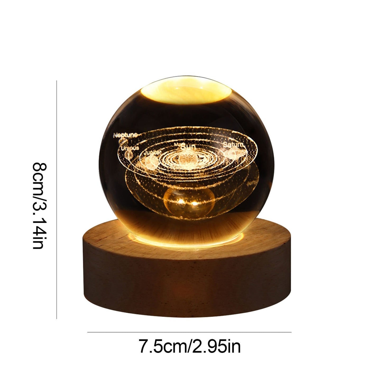 Sparkling Glass Orb Decorative Lamp