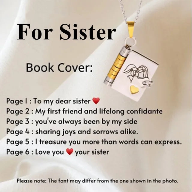 Personalized Photo Pendant Necklace with Heartfelt Message