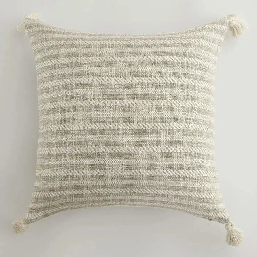 Stylish Home Decor Cushion Cover with Chic Tassels