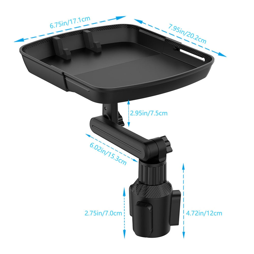 Portable Car Table Adjustable Tray Holder