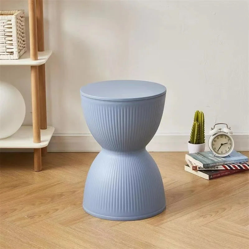 Modern Plastic Coffee Table with Sleek Hourglass Shape