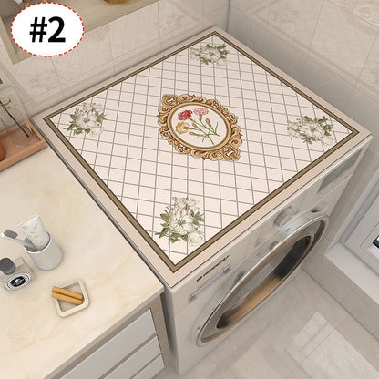 Vintage Flower Washing Machine Protector Mat