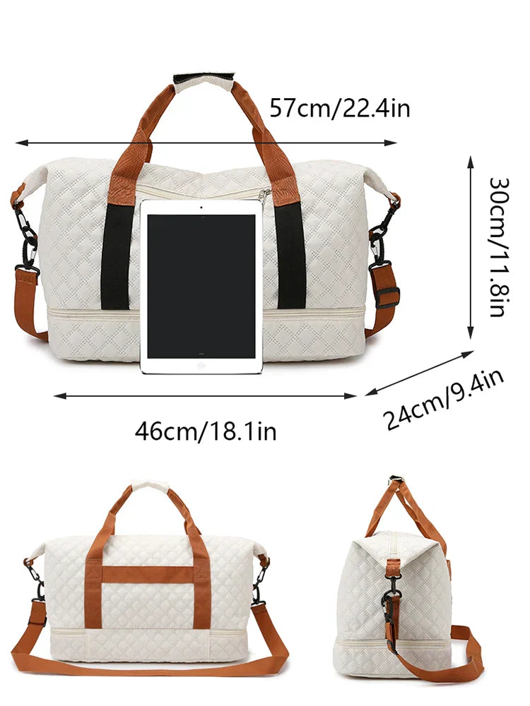 Spacious Sport Duffel Bag with Shoe Pocket
