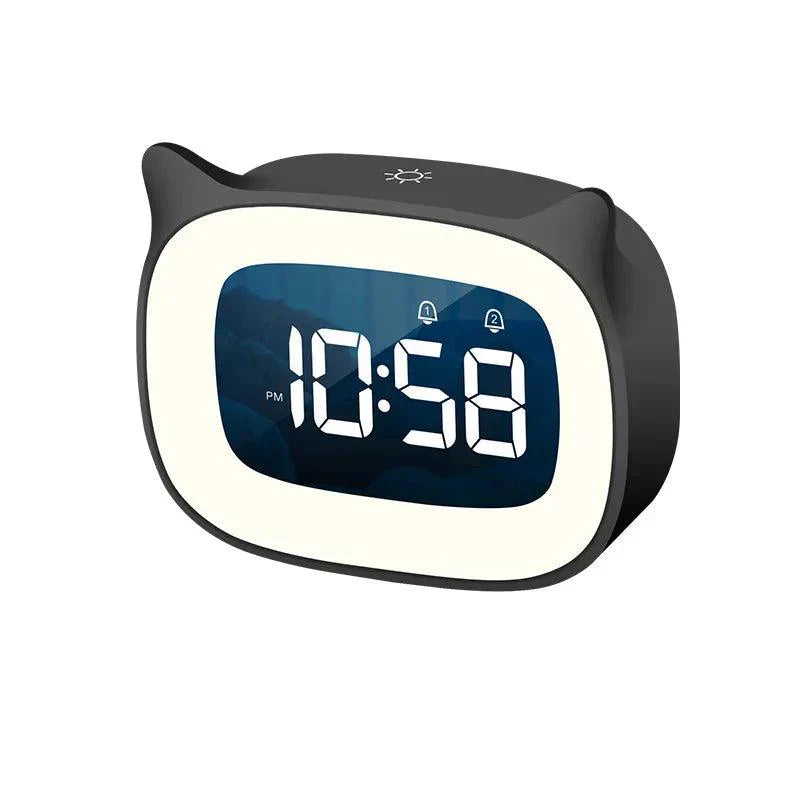 Smart LED Alarm Clock with USB Charging and FM Radio