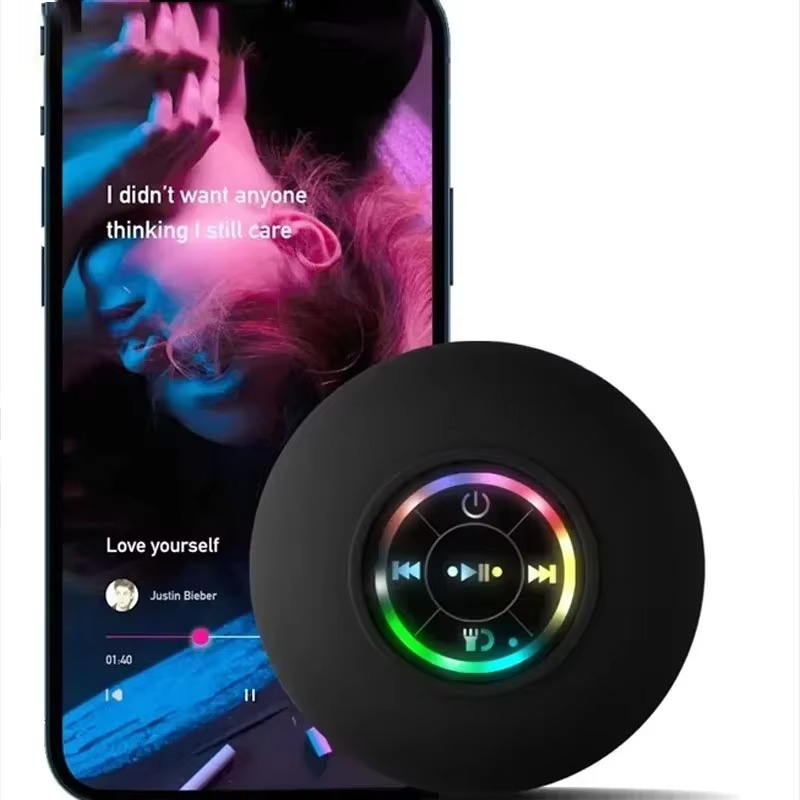 Waterproof Bluetooth Speaker with Colorful LED Lights