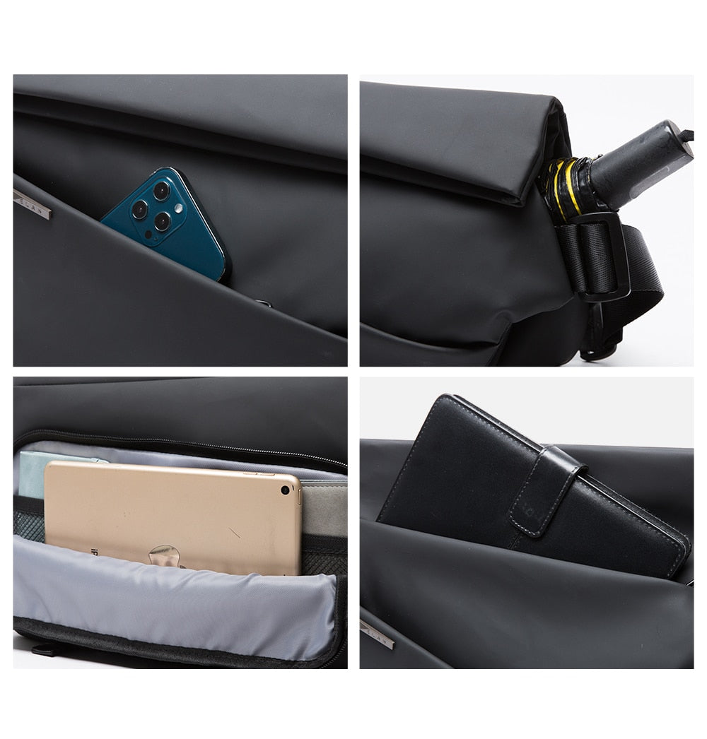 Sleek Leather Crossbody Shoulder Bag