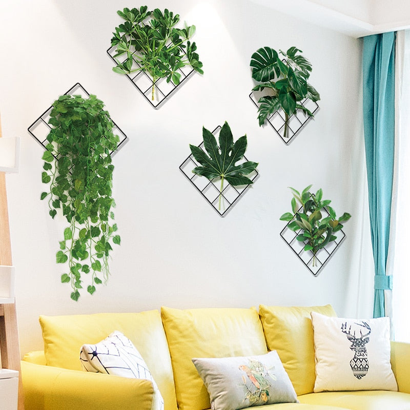 Natural Leaf Greenery Wall Decal Sticker