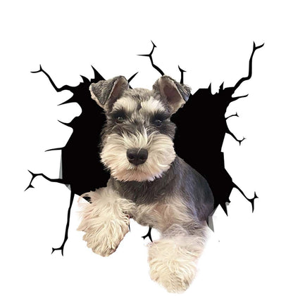 Fun 3D Puppy Car Sticker Scratch Cover